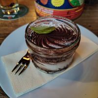 Vegan tiramisu at Pizza Bertoldi - Jakubská in Prague