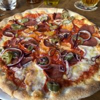 Vegan Salumi Pizza  at Pizza Bertoldi - Jakubská in Prague
