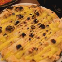 Vegan garlic bread at Just Pizza & Pasta in Douglas