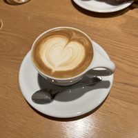 Soy milk latte  at Common Well  in Kyoto