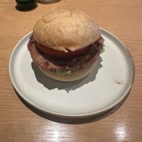 Vegan burger   at Common Well  in Kyoto
