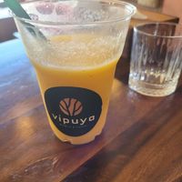 Tropical sunrise smoothie at Vipuya Bowls & Juice in Chiang Mai