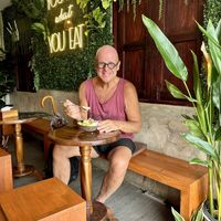Enjoying the ambience !  at Vipuya Bowls & Juice in Chiang Mai