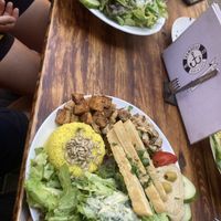 Season special (vegan version) with tofu  at Kombuse in Mannheim