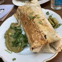 Vegan burrito with guacamole   at Kombuse in Mannheim
