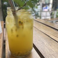 Passion fruit soda  at Sunny Side Up in Hikkaduwa