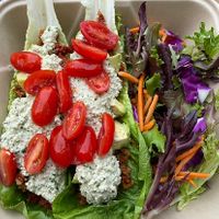 Vegan taco￼ at Grab 'n Go Health Bar in Provincetown