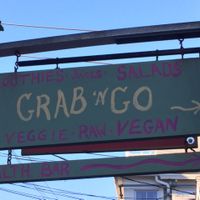 Sign at Grab 'n Go Health Bar in Provincetown