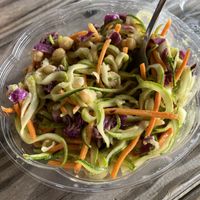 Vegan peanut zoodles  at Grab 'n Go Health Bar in Provincetown