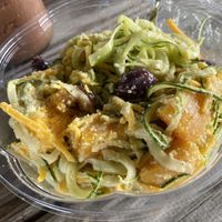 Vegan pesto zoodles  at Grab 'n Go Health Bar in Provincetown