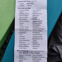 Salad options! at Grab 'n Go Health Bar in Provincetown