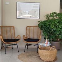 Reception area at GOJI Vegan Hotel in Rhodes