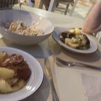 Delicious stuffed peppers & tomatoes   at GOJI Vegan Hotel in Rhodes