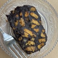 One of the lovely desserts we had - Kormos! It was so rich and chocolatey!   at GOJI Vegan Hotel in Rhodes