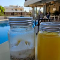 Overnight oats at GOJI Vegan Hotel in Rhodes
