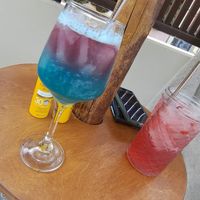 Cocktails in the... sun? Boo to afternoon cloud! at GOJI Vegan Hotel in Rhodes