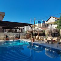 Pool side at GOJI Vegan Hotel in Rhodes