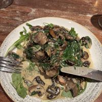 Garlic mushrooms  at The Fig & Olive in Douglas