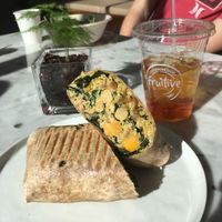 the Tuscan kale wrap.   at Fruitive in Virginia Beach