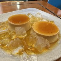 Flan is smooth and delicious. And all vegan  at Thanh Glado in Ho Chi Minh City