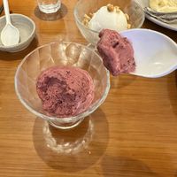 We chose blueberry and coconut. Blueberry was fresh. Coconut with the peanuts was really refreshing and not to sweet   at Thanh Glado in Ho Chi Minh City