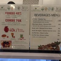 Menu  at Thanh Glado in Ho Chi Minh City