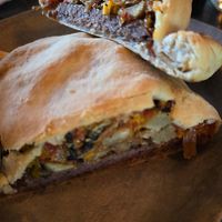 Vegan Royale with Cheese - tasty!! at Cornish Pasty Co in Boulder City