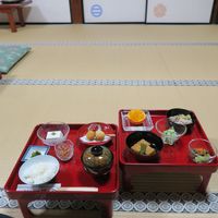 Dinner menu for 1 person  at Yochi-in Temple Pilgrim's Lodging in Koya