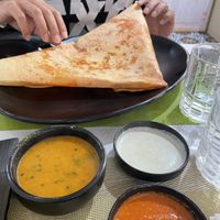 One type of dosa   at Woodlands - Wan Chai in Hong Kong Island