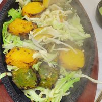 tandoor vegetables, we didn't think this one was worth the price. tasty but small portion at Woodlands - Wan Chai in Hong Kong Island