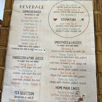 Menu April 2024  at Coffee & Thyme in 