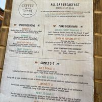 Menu April 2024  at Coffee & Thyme in 