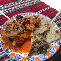 צלחת טעימות טבעונית מדהימה at Savtush - סבתוש-שניצל בחלה in Haifa