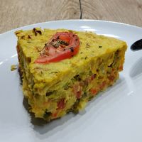 Leek quiche at Paradise Food in Belgrade