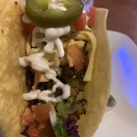 Tea leaf taco  at La Casita in Chiang Mai