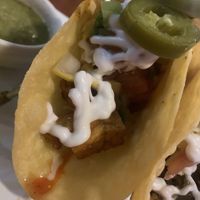 Tofu chorizo taco  at La Casita in Chiang Mai