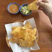 Free Chips with every meal.  at La Casita in Chiang Mai