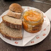 Kimchi marinated smoked tofu at Roesel - beer & food in Prague