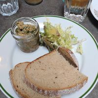 Heavenly smoked tofu dish. at Roesel - beer & food in Prague