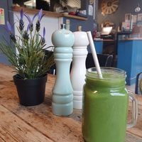 Green smoothie at Zer Café in North London