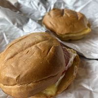 Breakfast sandwich   at Tera V Burger in Vancouver