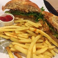 BBQ Tempeh Burger at Tera V Burger in Vancouver