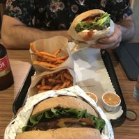 the Smokehouse and the spicy smokehouse at Tera V Burger in Vancouver