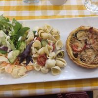 Veg tart & 3 salad special at No Meating Place in Rugby