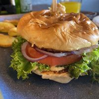Classic vegan Burger  at Albi in Malaga