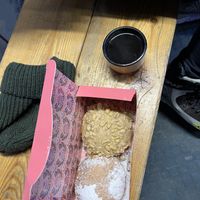 plum & peanut butter 🍩  at Brammibal's Donuts - Schanzenviertel in Hamburg