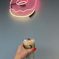 Banana espresso  at Brammibal's Donuts - Schanzenviertel in Hamburg
