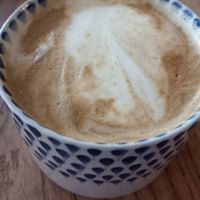 Soya latte at Spinach - Crystal Palace in South East London