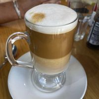 Oat milk latte  at Newport Market and Deli in Cape Town