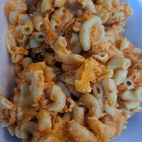 Mac and Cheese at Roots Plant Based Cafe in Byron